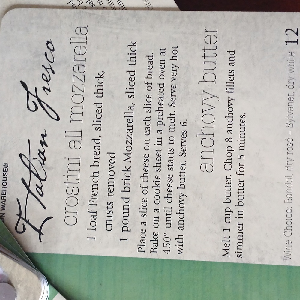 Wine & Cheese Recipe Deck Cards - Picture 9 of 16
